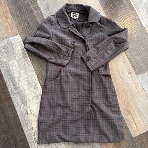 Volcom Zoe Jacket Plaid Cotton Coat Women’s Small Skate Streetwear